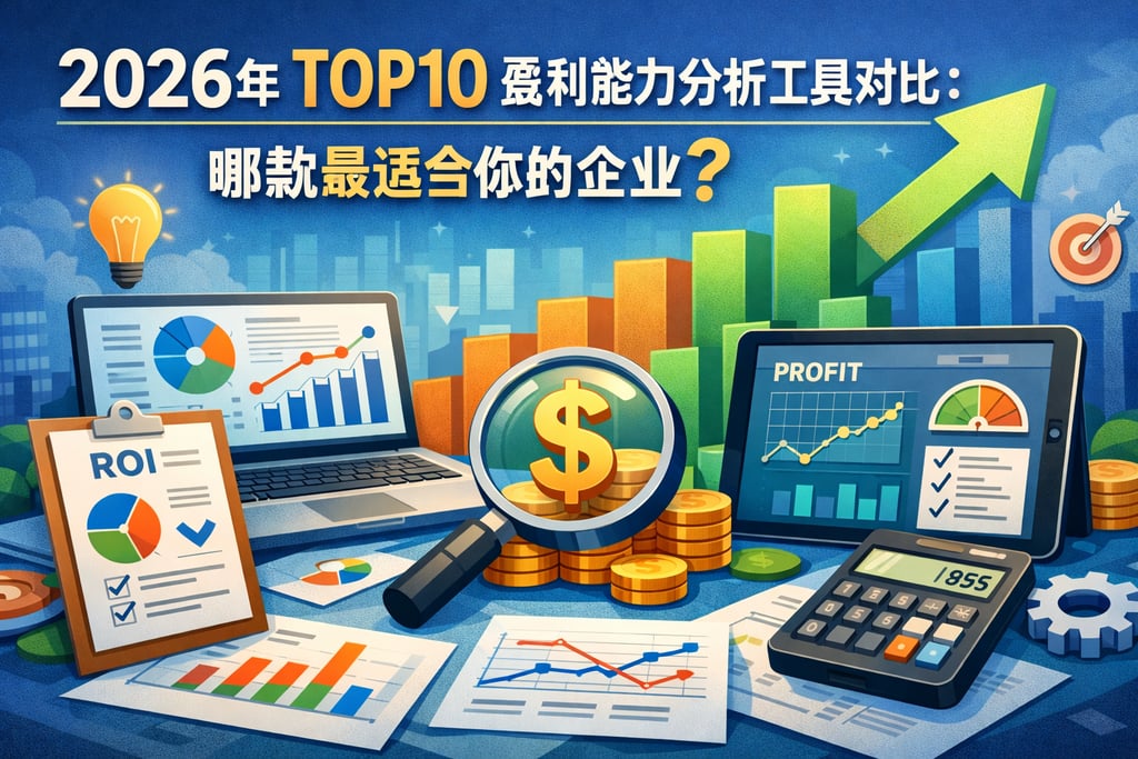 2026 年 TOP10 盈利能力分析工具对比：哪款最适合你的企业？